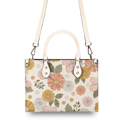 Boheme Blossom - Trendy Handbag, Waterproof PU Leather Handbag, Top Handle Vegan Leather, High-quality Crossbody Bag, Shoulder bag