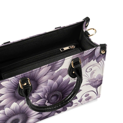 Sunlit Violet - Trendy Handbag, Waterproof PU Leather Handbag, Top Handle Vegan Leather, High-quality Crossbody Bag, Shoulder bag