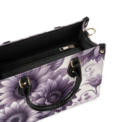 Sunlit Violet - Trendy Handbag, Waterproof PU Leather Handbag, Top Handle Vegan Leather, High-quality Crossbody Bag, Shoulder bag