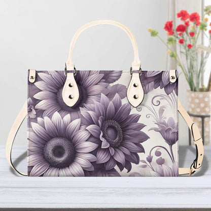 Sunlit Violet - Trendy Handbag, Waterproof PU Leather Handbag, Top Handle Vegan Leather, High-quality Crossbody Bag, Shoulder bag