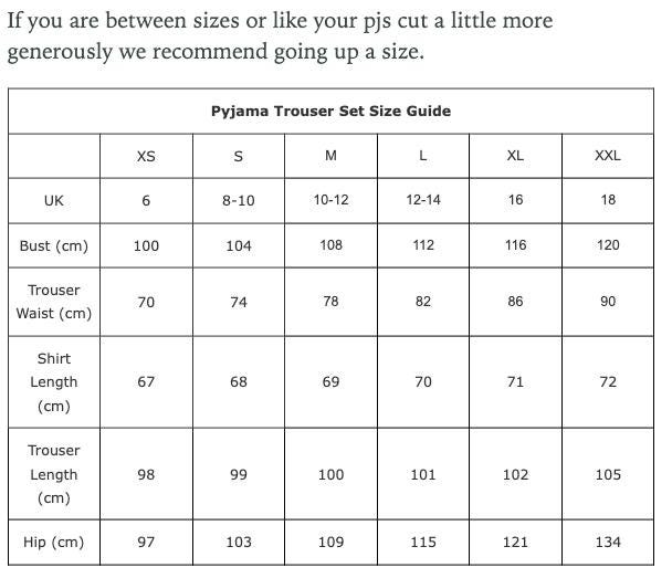 Florals on Navy Women’s Pyjama Trouser Set | Organic Cotton Long Sleeve PJs | Elegant Floral Print Sleepwear Gift for Her