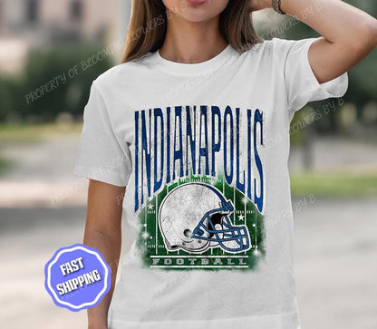 Indianapolis Football Retro 90s Style Sweatshirt, Game Day Shirt, Indianapolis Football Shirt, Sunday Football Shirt, Indianapolis Crewneck