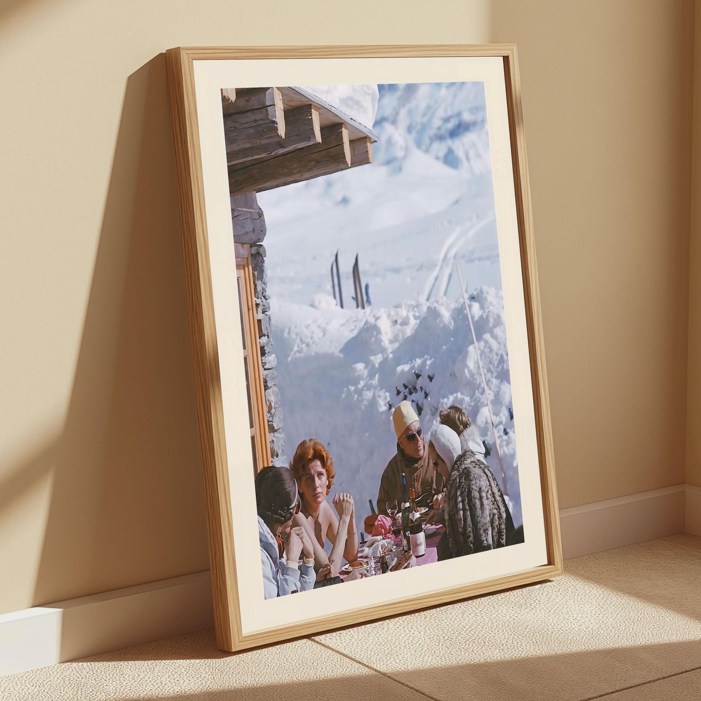 Vintage Apres Ski Poster: Retro High Society Print