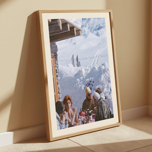 Vintage Apres Ski Poster: Retro High Society Print