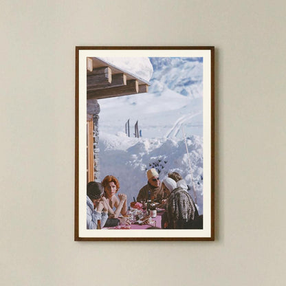 Vintage Apres Ski Poster: Retro High Society Print