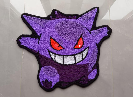 Gengar Rug,Knitting Handmade Non-slip Area Rug Home Decor