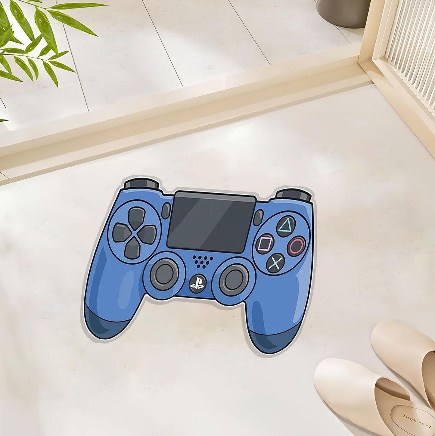Gaming Controller-Shaped Rug – The Perfect Combination of Comfort and Style for Every Gamer’s Space Polyester rug
