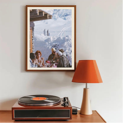 Vintage Apres Ski Poster: Retro High Society Print