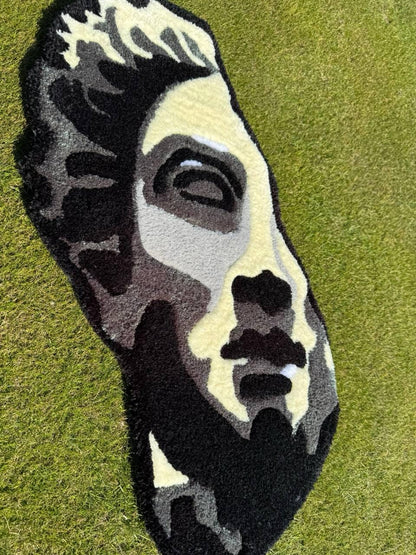 Handmade Tufted David Head Rug: Modern Art Decor (80x60 cm)