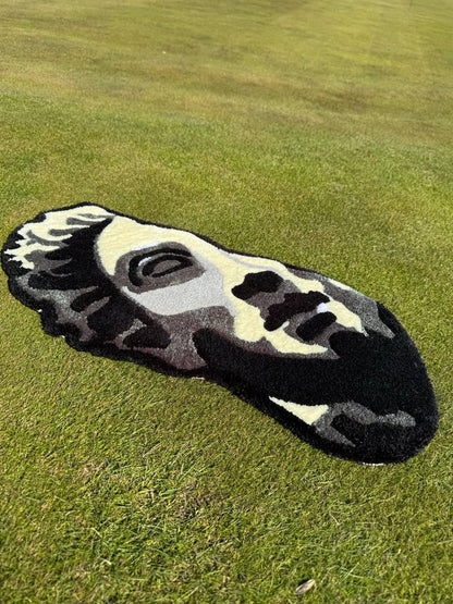 Handmade Tufted David Head Rug: Modern Art Decor (80x60 cm)