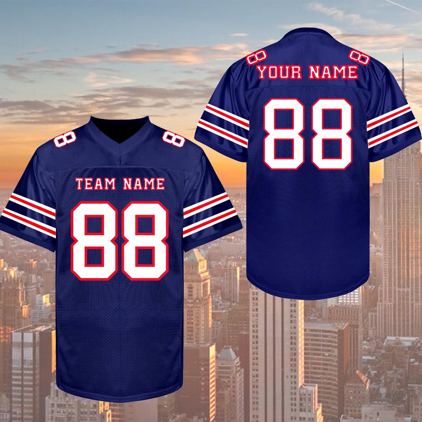 Custom Football Jersey  Stitched Name Number Logo, Personalized football Shirts Team Uniform Couple Wedding Jerseys for Men Women Kids  Fan