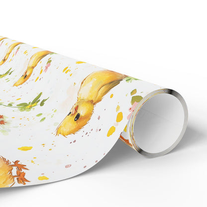 Easter Chick Gift Wrap: Spring Holiday Packaging