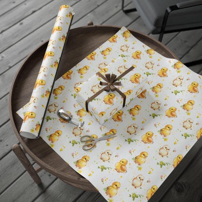 Easter Chick Gift Wrap: Spring Holiday Packaging