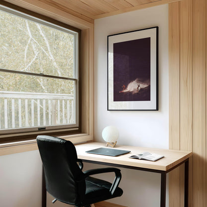 Retro Surfing Poster Surfer Wall Art Fine Art Photography Surf Magazine Print Coastal Cowgirl Wall Decor California Coast Art Beachy Poster