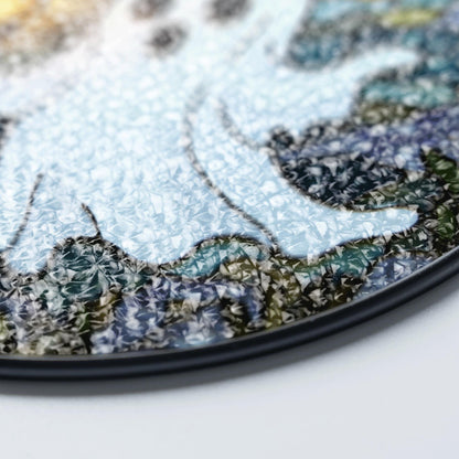 Ghost Stained Glass Suncatcher Halloween Decor Window Hanging Gift for Friends