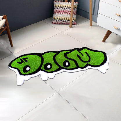 Doom Rug, Mf Doom Rug, Doctor Doom Rug, Quasimoto Rug, Quasimoto 'Lord Quas', Quasimoto Inspired Rug, Hip Hop Rug, Tufted Look Printed Rug