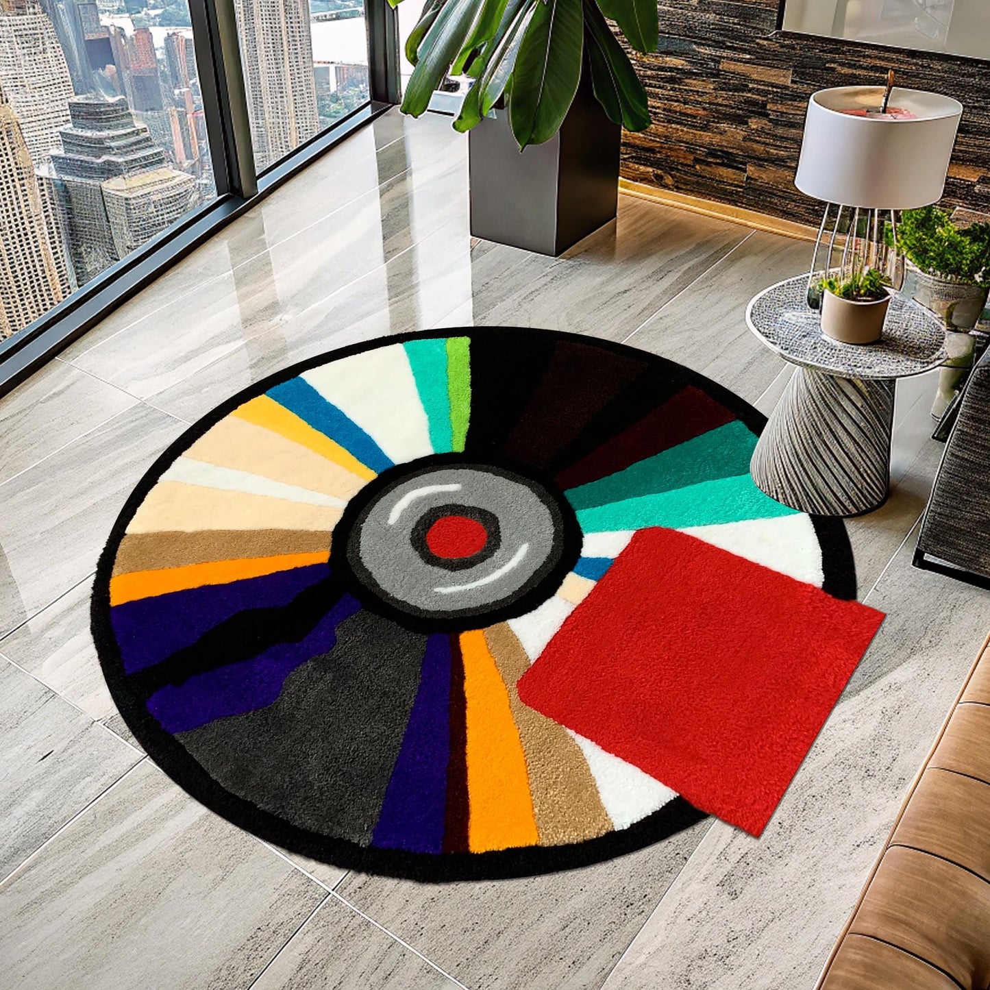 Bear Rug, Kanye West Bear Rug, Kanye West Dropout Bear Rug, Kanye West CD Rug, CD Rug, Music Album Rug, Music Decor, Tufted Look Printed Rug