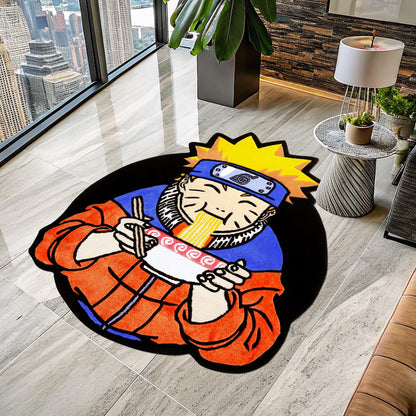 Anime Logo Rug, Anime Lover Gift Rug, Anime Characters Rug, Japan Rug, Area Rug, Anime Rug, Kawai Rug, Manga Rug, Tufted Look Printed Rug