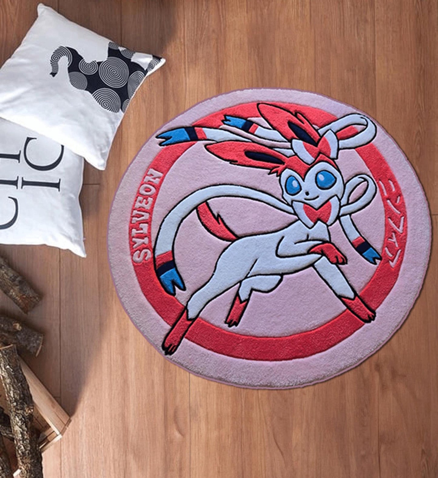 Sylveon rug, Eevee rug,Umbreon rug,Eevee Evolution rug,Eevee All Forms Evolution Rug ,Retro Game Rug, Game Rug,  Game Room Decor, Custom rug