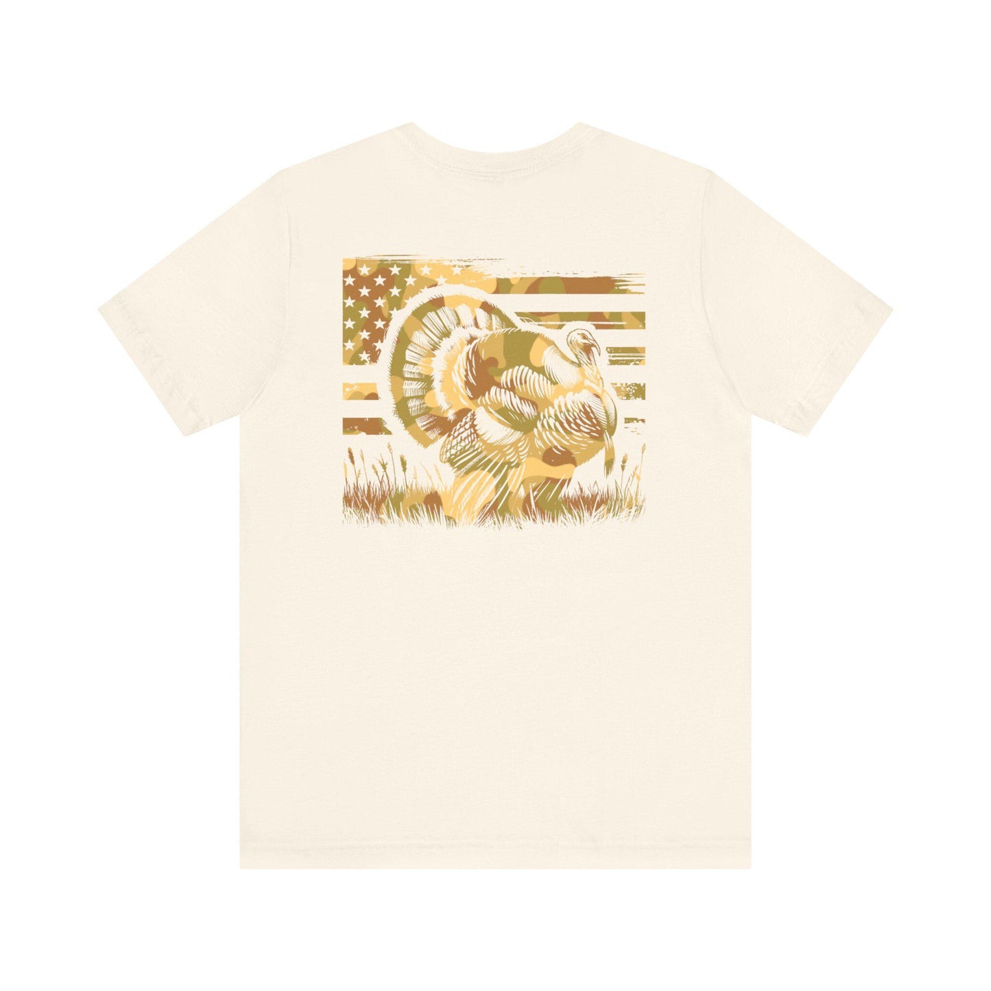 American Flag Turkey Hunter Shirt: Patriotic Hunting Season Tee