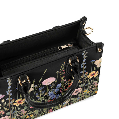 Bloom in Style: The Floral Chic Leather Tote Bag,  Waterproof PU Leather Handbag, Top Handle Vegan Leather, Crossbody, Shoulder bag.