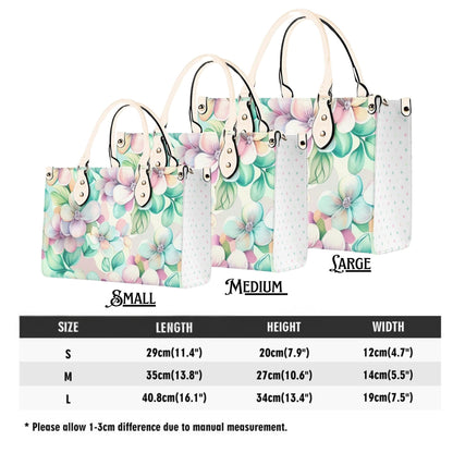 Pastel Dreams Flower Handbag. Spring handbag. Vegan Leather handbag. Womans Handbag. Gift for her. Crossbody. Shoulder bag