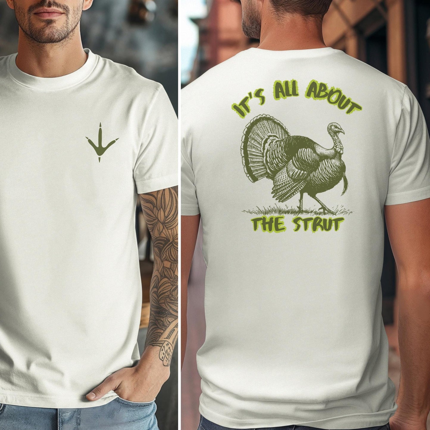 Funny Turkey Hunter T-Shirt: Nature Inspired Hunting Season Apparel