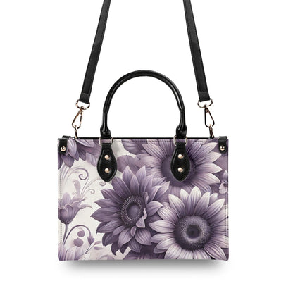 Sunlit Violet - Trendy Handbag, Waterproof PU Leather Handbag, Top Handle Vegan Leather, High-quality Crossbody Bag, Shoulder bag