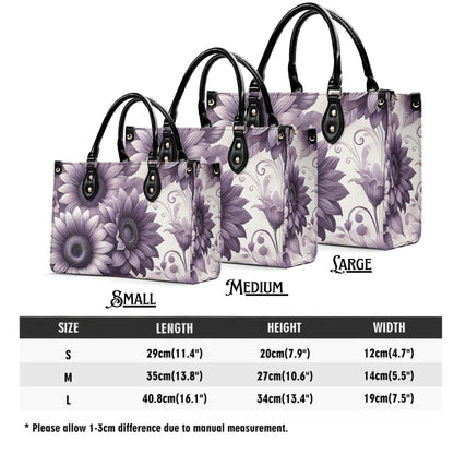 Sunlit Violet - Trendy Handbag, Waterproof PU Leather Handbag, Top Handle Vegan Leather, High-quality Crossbody Bag, Shoulder bag