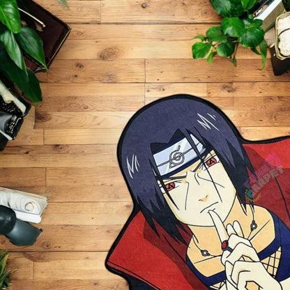 Anime Rug – Ninja Carpet for Otaku Room Decor | Handmade Polyester Anime Mat in 3 Sizes | Funny Carpet