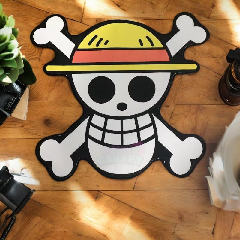 Anime Rugs | Unique Skull Pirate Carpet | Cute & Bold Floor Mat for Bedroom or Gaming Room – 3 Sizes Available