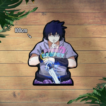 Lightning Pose Anime Rug – Cool Shaped Carpet for Gamer Room & Bedroom Decor – Unique Soft Mat in 5 Sizes