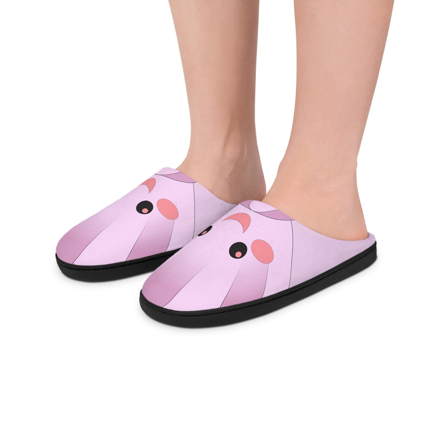 Kawaii Shell Slippers: Plush Fleece Bedroom Shoes