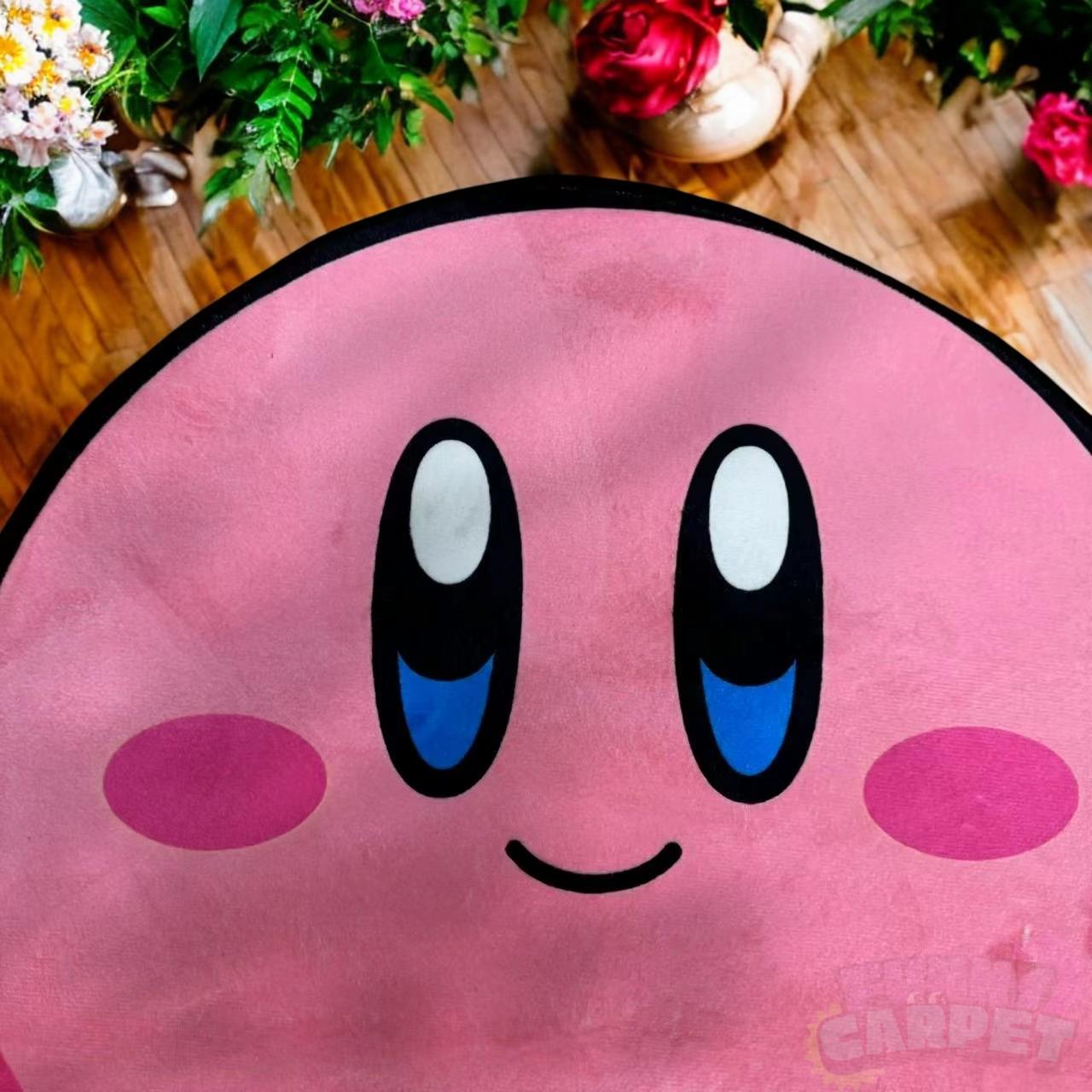 Pink Character Shaped Rug – Cute Polyester Floor Mat | Soft Plush Carpet | 5 Sizes | Kawaii Bedroom, Living Room, Dorm Decor