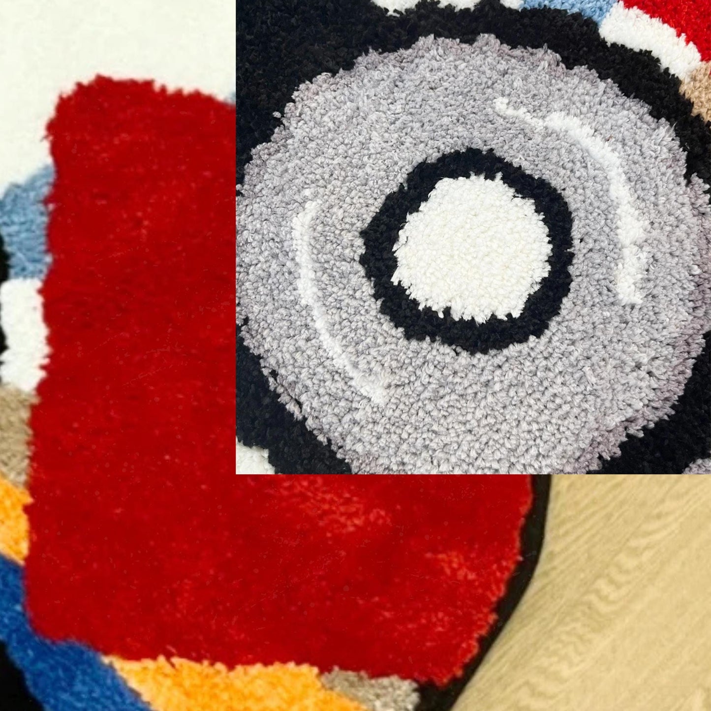 CD rug 90 x 90cm, Video game round rug, Retro CD rug, Popular game rug, Video game decor, Gamer room decor, DVD rug for teenager room