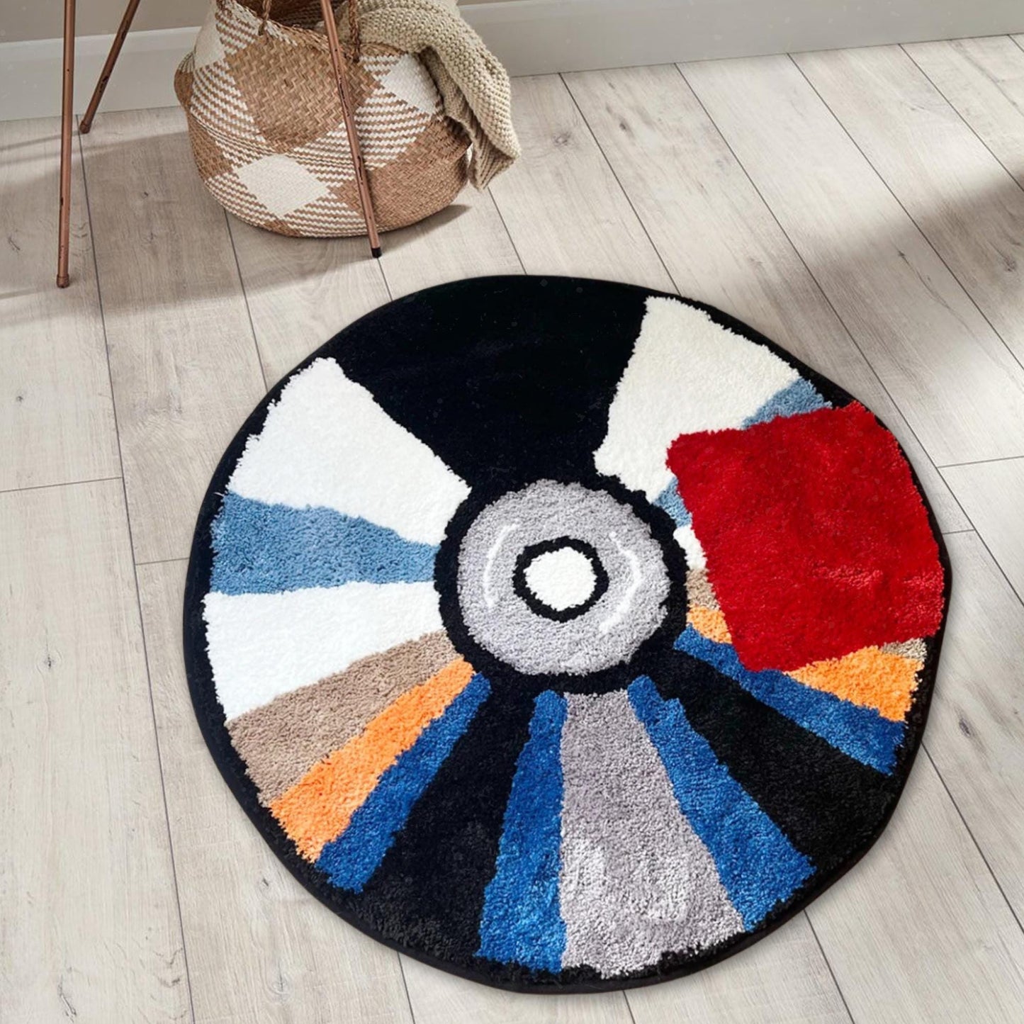 CD rug 90 x 90cm, Video game round rug, Retro CD rug, Popular game rug, Video game decor, Gamer room decor, DVD rug for teenager room