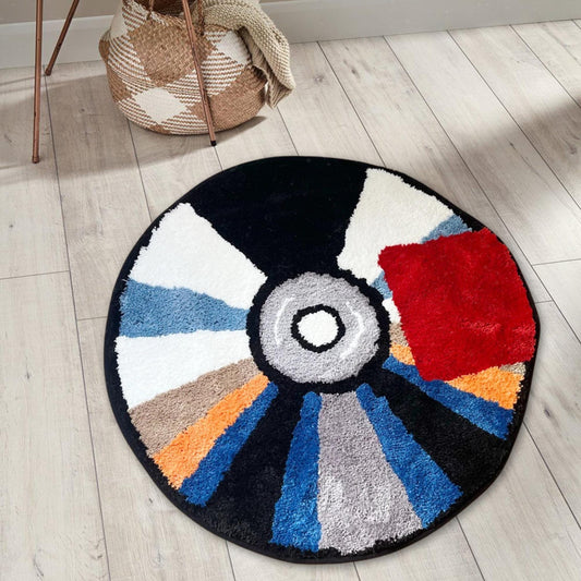 CD rug 90 x 90cm, Video game round rug, Retro CD rug, Popular game rug, Video game decor, Gamer room decor, DVD rug for teenager room