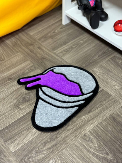 Custom rugs lean cup rug Tufted rug.Handmade rugs.Rugs for bedroom aesthetic.hypebeast rug. made to order.plant decor Hand tufted rug.