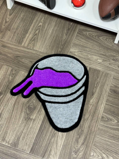 Custom rugs lean cup rug Tufted rug.Handmade rugs.Rugs for bedroom aesthetic.hypebeast rug. made to order.plant decor Hand tufted rug.