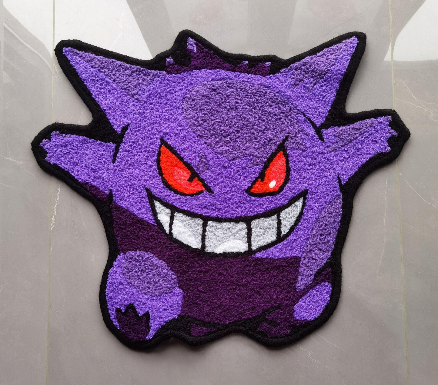 Gengar Rug,Knitting Handmade Non-slip Area Rug Home Decor