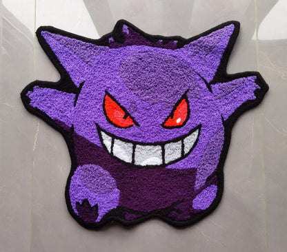 Gengar Rug,Knitting Handmade Non-slip Area Rug Home Decor