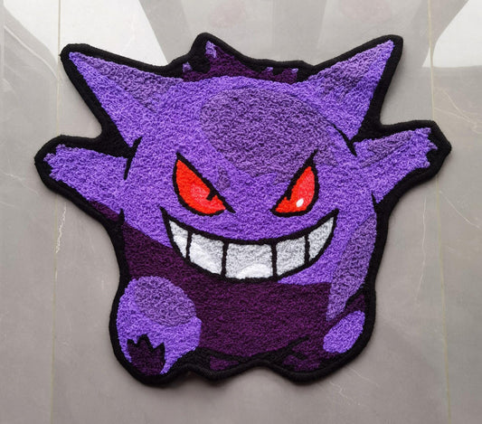 Gengar Rug,Knitting Handmade Non-slip Area Rug Home Decor