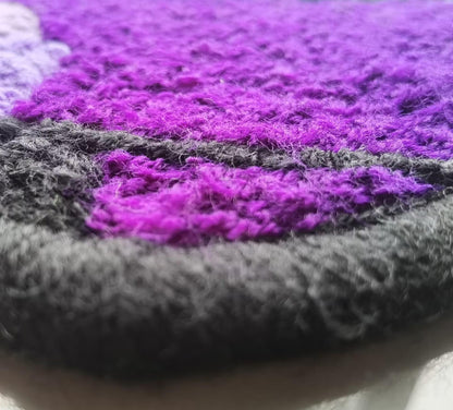 Gengar Rug,Knitting Handmade Non-slip Area Rug Home Decor