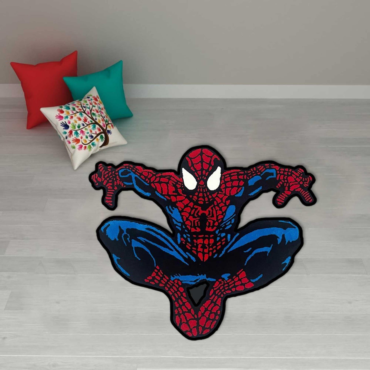 Spiderman Rug, Cartoon Rug, Boyroom Rug, Children Rugs,Gift For Him,Gift For Him,Spiderman Patterned Rug,Spider-Man,SpiderMan Rug,custom rug
