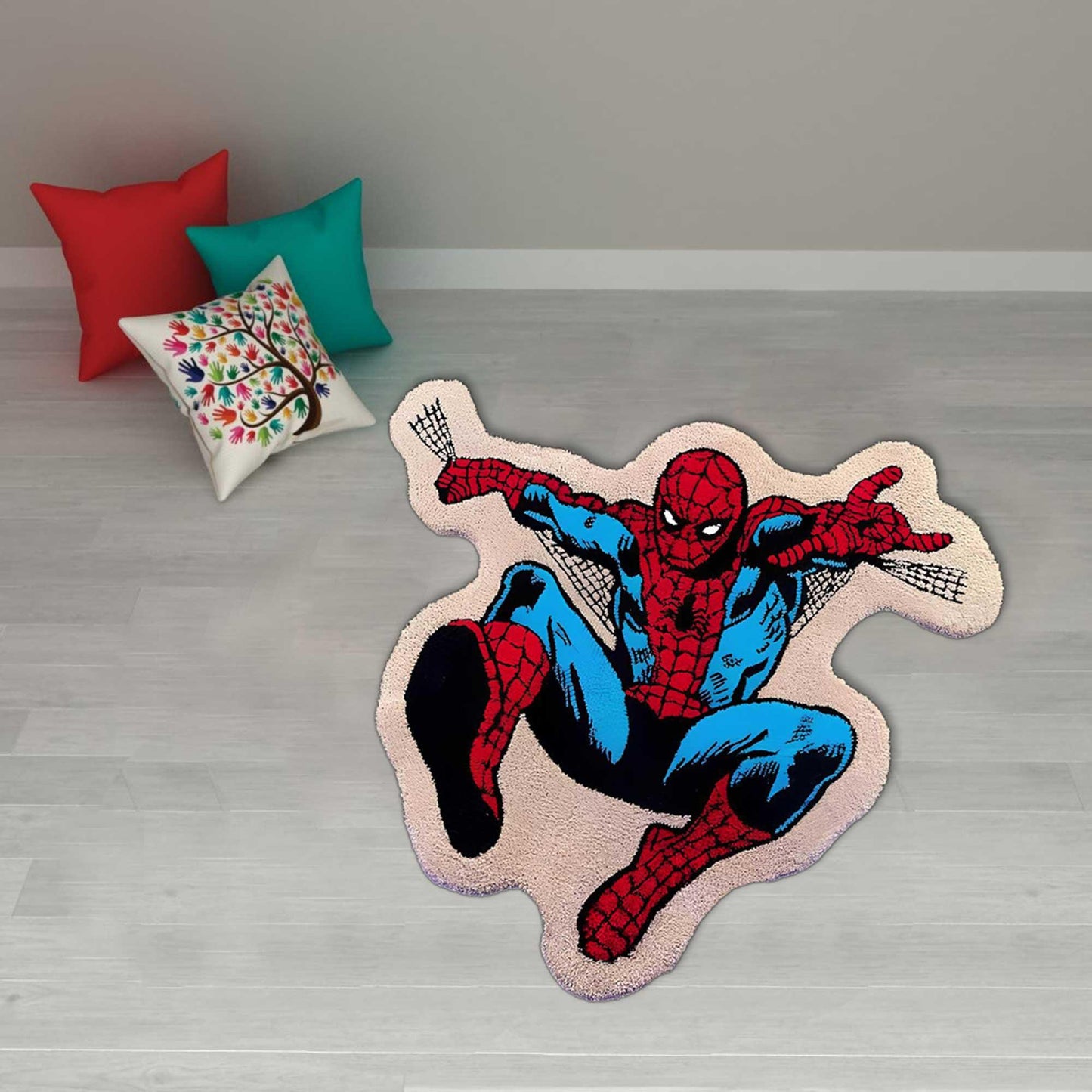 Spiderman Rug, Cartoon Rug, Boyroom Rug, Children Rugs,Gift For Him,Gift For Him,Spiderman Patterned Rug,Spider-Man,SpiderMan Rug,custom rug