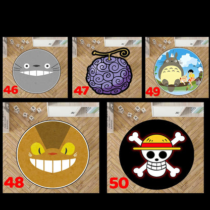 Anime breakfast rug, toasted rug, Anime Rug,egg and avo on toast,my take on tic tac toe, Anime Lover Gift Rug Japan Anime Pattern,custom rug