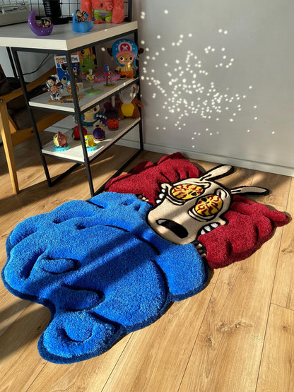 Tufted custom rug fluffy 3d carpet cartoon tufting home decor