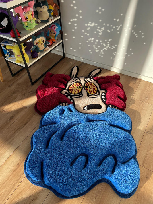 Tufted custom rug fluffy 3d carpet cartoon tufting home decor