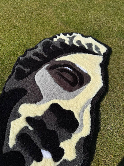 Handmade Tufted David Head Rug: Modern Art Decor (80x60 cm)