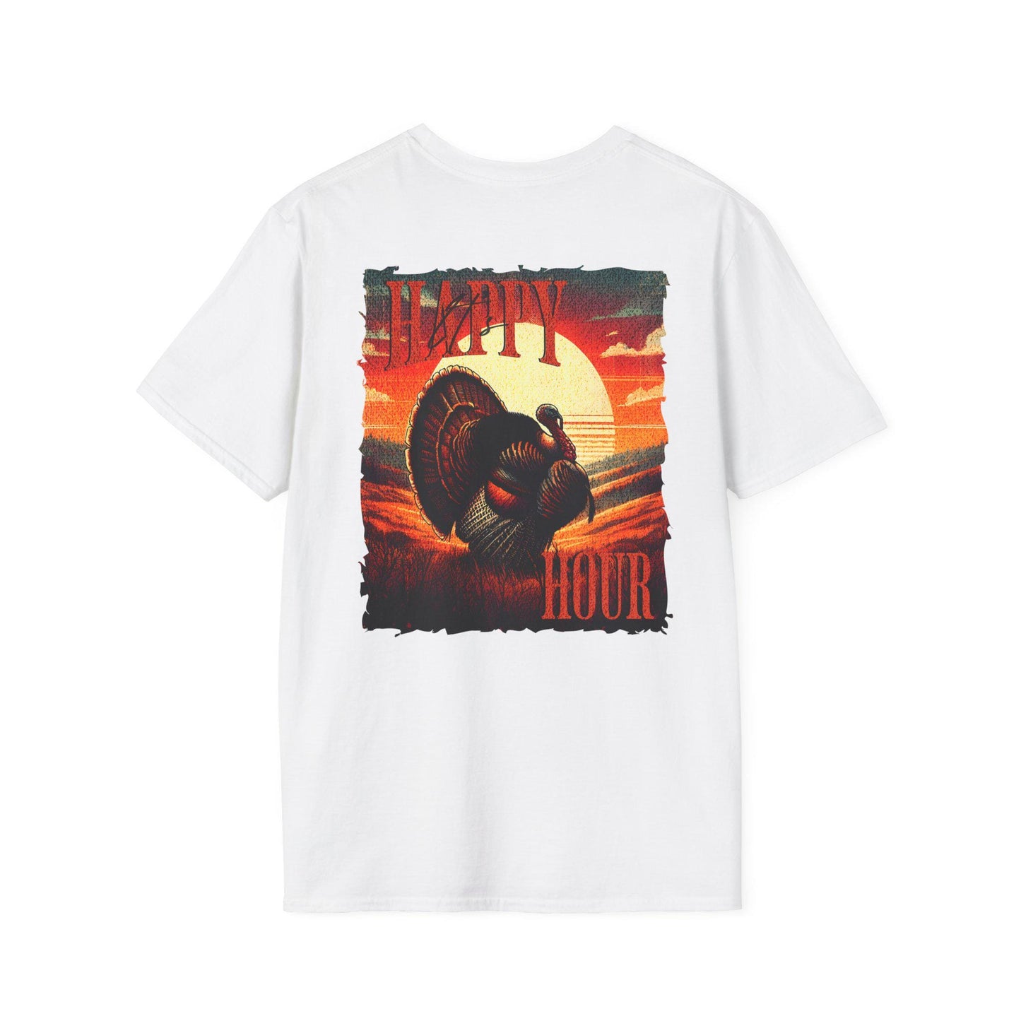 Happy Hour Turkey Hunting Shirt: Unisex Cotton Tee